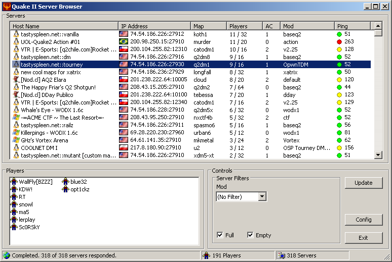  Quake II Server Browser